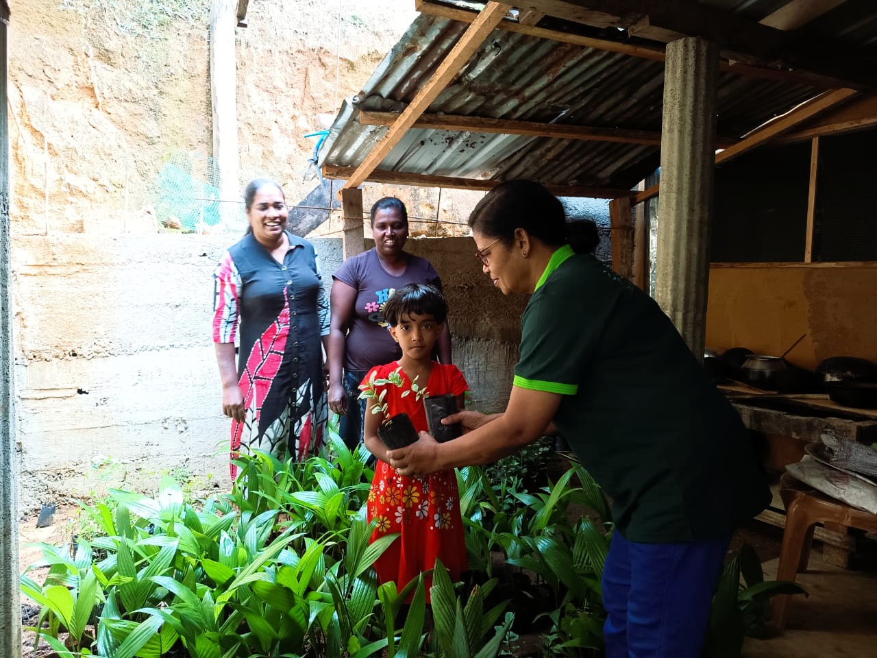 Community members at the CDC production unit