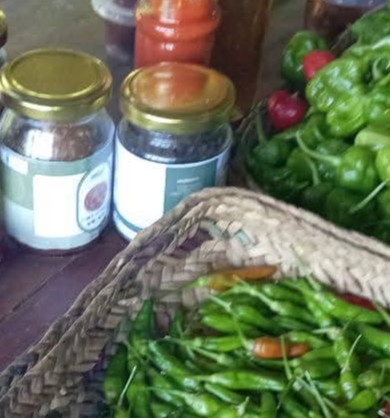 Fresh vegetables and greens supporting local income