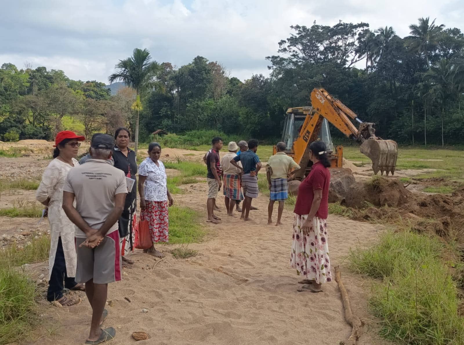 Cyclone damage to homes and structures in Dittawa after the storm