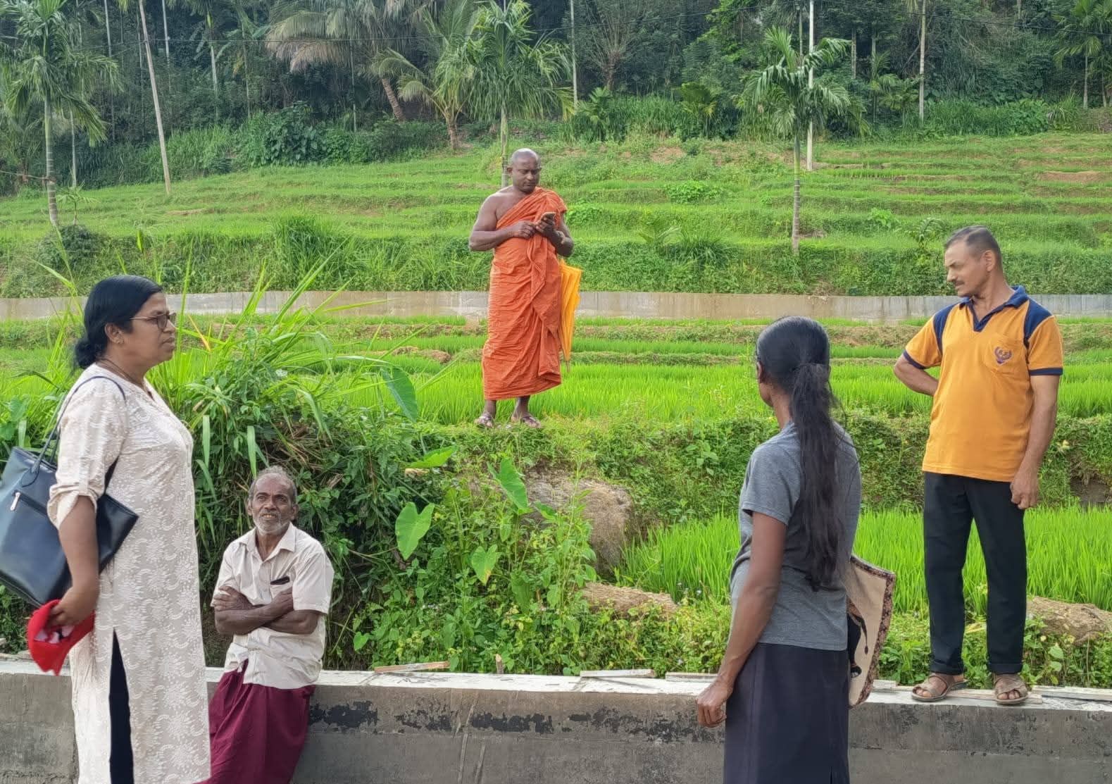 Fallen trees and debris blocking roads in the Dittawa community after the cyclone