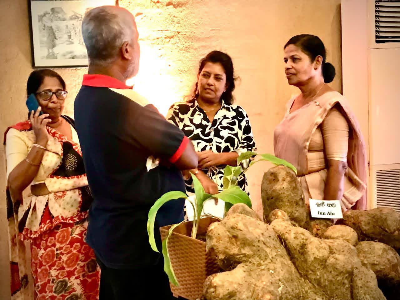 Visitors and participants exploring indigenous food heritage at the national exhibition
